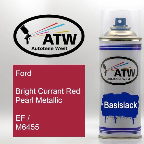 Ford, Bright Currant Red Pearl Metallic, EF / M6455: 400ml Sprühdose, von ATW Autoteile West.
